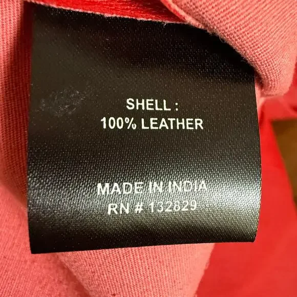 NBD NEW Nova 100% Leather Pant in Cabernet Size S Front Zipper Closure